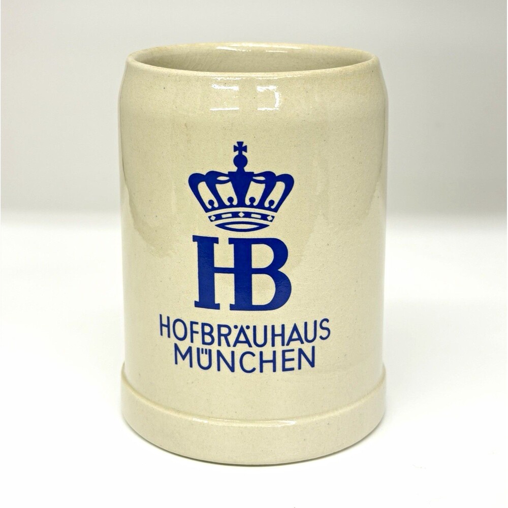 Vtg GERZ Hofbrauhaus Munchen HB 0.5L Beer Stein Mug West Germany Stoneware